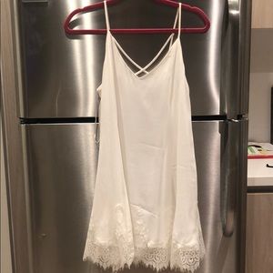 LULUS LUSH WHITE LACE DRESS SZ SM